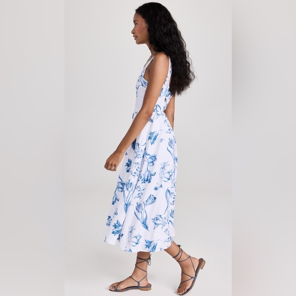 Reformation Frieda Midi Floral Dress Size 2 B009 - Picture 3 of 7